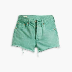 Levi Green Jean HIGH RISE WOMEN'S SHORTS